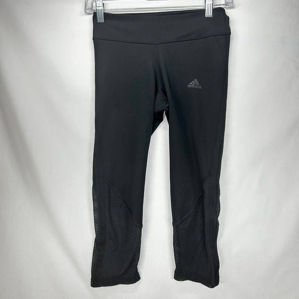 Adidas Aeroready Black Athletic Leggings / Crop Capris XS